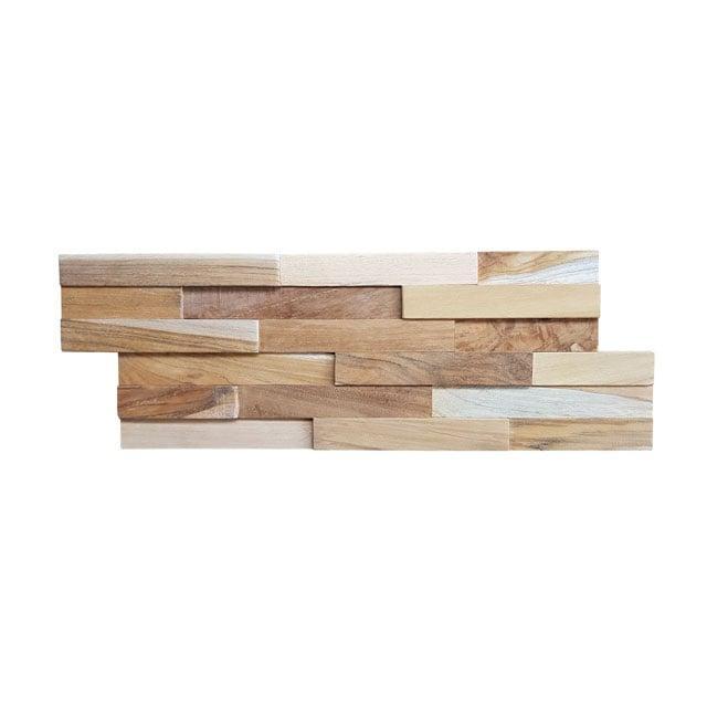 Houtstrips 3D Teakhout Rea 50x18cm, Doe-het-zelf en Verbouw, Hout en Planken