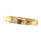 Vintage gouden bangle met gravure 14 krt, Ophalen of Verzenden, Nieuw