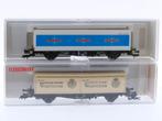 Schaal H0 Fleischmann 5240 K en 92 5232 K set van 2 conta..., Gelijkstroom, Fleischmann, Overige typen, Ophalen of Verzenden