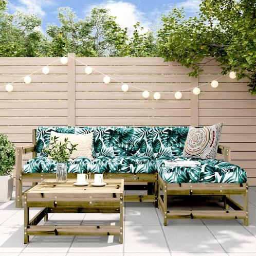 vidaXL 5-delige Loungeset geïmpregneerd grenenhout, Tuin en Terras, Tuinsets en Loungesets, Loungeset, Nieuw, 5 zitplaatsen, Verzenden