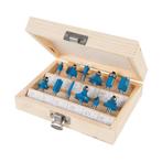 Silverline TCT Frees Set - 1/4 inch - 12 delig (Freesbits)