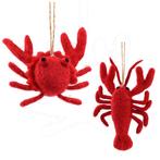 Hangers Wolvilt - Krab en Kreeft Rood - Set 2 stuks - Handma, Ophalen of Verzenden, Nieuw