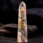 Buitengewone obelisk - Hematoïde kwarts kristal met