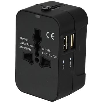 Benson Internationale reisadapter - 2 USB-poorten - 1 ste... beschikbaar voor biedingen