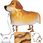 4-delige honden party set Labrador Retriever met folieballon, Nieuw, Bakvorm, Taarten of Cupcakes, Verzenden