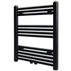 vidaXL Radiator / handdoekenrek recht 600x764 mm zwart, Verzenden, Nieuw
