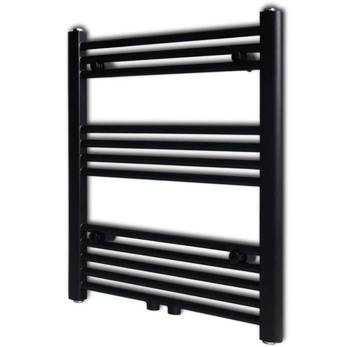 vidaXL Radiator / handdoekenrek recht 600x764 mm zwart, Doe-het-zelf en Verbouw, Verwarming en Radiatoren, Nieuw, Verzenden