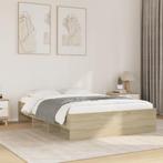 vidaXL Bedframe zonder matras hout sonoma eikenkleurig, Bruin, Verzenden, Hout, Nieuw