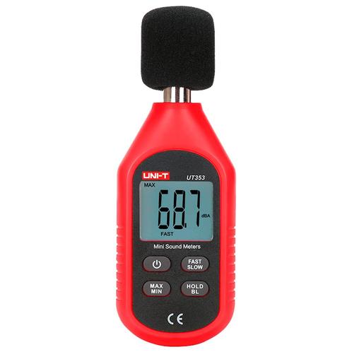 UNI-T UT353 geluid decibel meter met condensator microfoon, Doe-het-zelf en Verbouw, Meetapparatuur, Nieuw, Ophalen of Verzenden