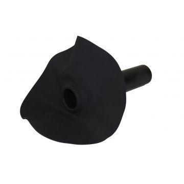 Hemelwaterafvoer rechte 90° uitloop  32 t/m 125mm, Doe-het-zelf en Verbouw, Dakpannen en Dakbedekking, Overige typen, Zwart, Nieuw