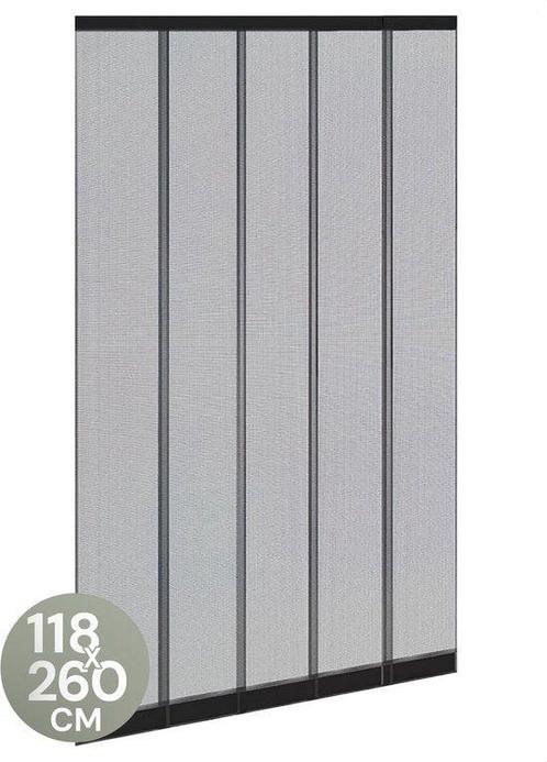 Tweedekans | ODADDY® Vliegengordijn Lamellenhor - 118x260, Doe-het-zelf en Verbouw, Deuren en Horren, Zo goed als nieuw, Ophalen of Verzenden