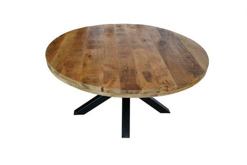 Eettafel Mango Nora - Rond - ø160 x 78 cm, Huis en Inrichting, Tafels | Eettafels, 150 tot 200 cm, 150 tot 200 cm, Rond, Vijf personen of meer