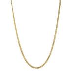 Gouden lengtecollier gourmet 44 cm 14 karaat, Verzenden, Zo goed als nieuw, Goud, Goud