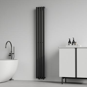 [neu.haus] Designradiator Nore 180x24x5,6 cm zwart beschikbaar voor biedingen