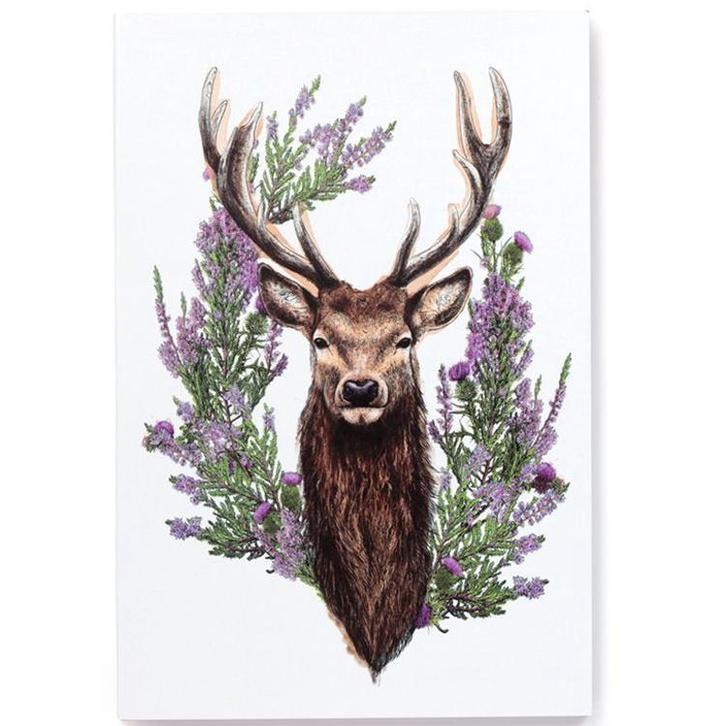 Notitieboekje - Wild Stag Hert - A5 Gelineerd - 100% Gerecyc, Diversen, Schrijfwaren, Nieuw, Ophalen of Verzenden