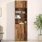 vidaXL Wandkast 70x42,5x40 cm bewerkt hout oud houtkleurig, Minder dan 50 cm, Verzenden, Nieuw, Minder dan 100 cm