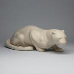 Zsolnay - sculptuur, Panther - 12 cm - Porselein, Antiek en Kunst, Antiek | Meubels | Stoelen en Banken