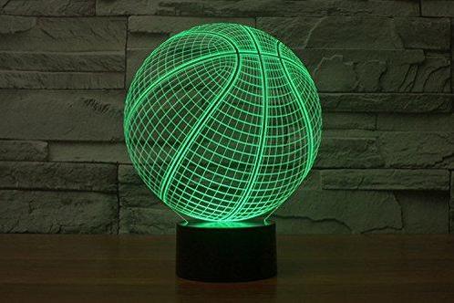 3D basketbal - tafellamp - groen, Antiek en Kunst, Antiek | Lampen, Verzenden