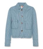 AO76-Striped Pocket Jacket - Blue-10, Kleding | Dames, Jassen | Zomer, Nieuw