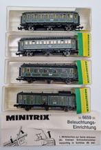 Minitrix N - Model treinwagon (4) - Set sneltreinwagons, Nieuw
