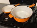Le Creuset - Braadpan (2) - nr. 22 - bron, Emaille - nr. 22