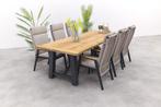 VDG Solaro/Keltex verstelbare tuinset 265x101 cm. (7-delig), Tuin en Terras, Tuinsets en Loungesets, Verzenden, Nieuw, Hout, Tuinset