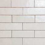 Equipe wandtegel artisan white 6,5x20 random wit glans, Doe-het-zelf en Verbouw, Tegels, Nieuw, Ophalen of Verzenden, 10 m² of meer