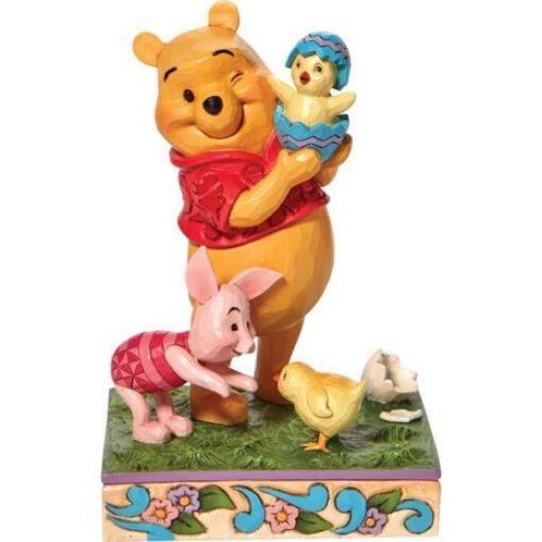 Disney Traditions – Winnie The Pooh Easter Pooh And Piglet, Verzamelen, Disney, Winnie de Poeh of vrienden, Nieuw, Beeldje of Figuurtje