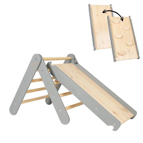 Klimrek | 2 in 1 klimladder | Grijs (montessori speelgoed), Kinderen en Baby's, Speelgoed | Educatief en Creatief, Nieuw, Ophalen of Verzenden