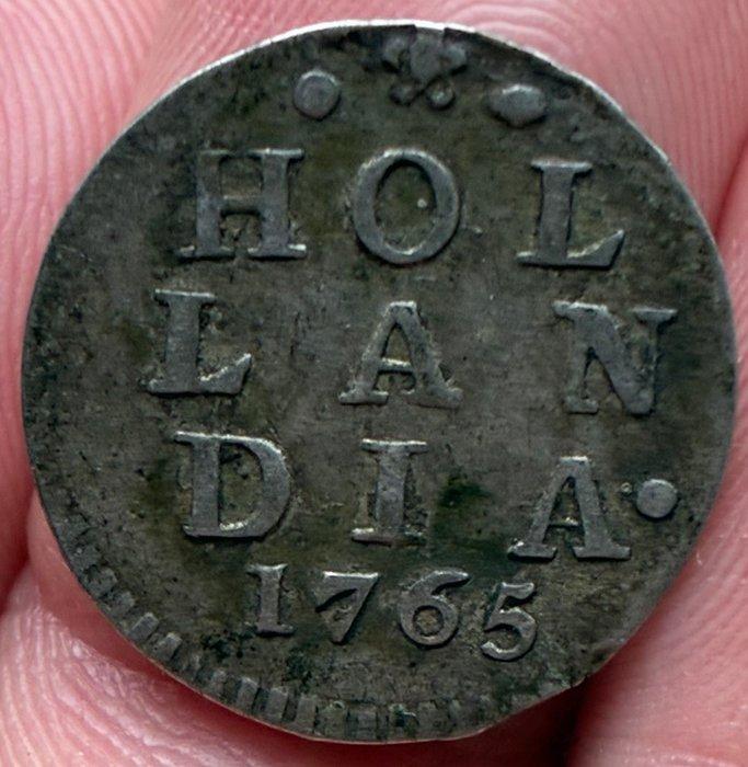 Nederland, Holland 2 Stuiver (dubbele wapenstuiver) 1765 /, Postzegels en Munten, Munten | Nederland