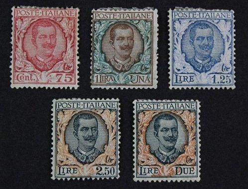 Italië 1890 - Italië 1890, Scott 58-63, MH* (onberijkbaar) /, Postzegels en Munten, Postzegels | Europa | Italië