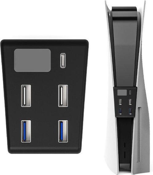 A&K USB Hub Voor Extra USB Poorten | Geschikt Voor PS5 - Pla, Spelcomputers en Games, Games | Overige, Ophalen of Verzenden