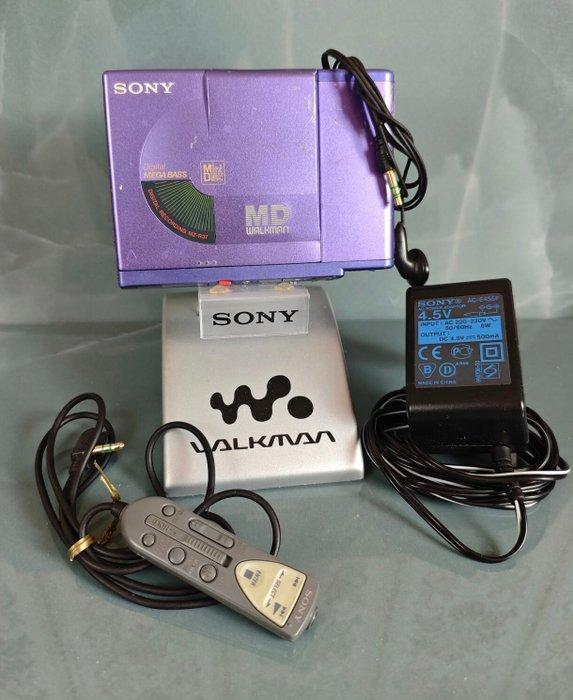 Sony - MZ-R37 Violet Draagbare minidisc speler-recorder, Audio, Tv en Foto, Radio's