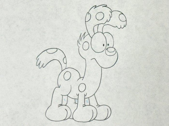 Garfield and Friends (1988) - 1 Originele animatietekening, Cd's en Dvd's, Dvd's | Tekenfilms en Animatie