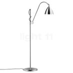 Gubi BL3 Vloerlamp, chroom/chroom - ø¸16 cm (Staande lampe, Huis en Inrichting, Lampen | Vloerlampen, Verzenden, Nieuw