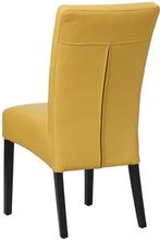 Gele leren landelijke eetkamerstoel - Toledo Leer Lemon (gee, Huis en Inrichting, Stoelen, Nieuw, Leer, Ophalen of Verzenden, Landelijk