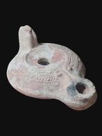 Oud-Romeins Terracotta, Stunning Olielamp - 98.5 mm
