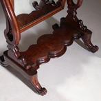 Luxe kantelbare passpiegel uit de Victoriaanse tijd in mahon, Antiek en Kunst, Ophalen of Verzenden