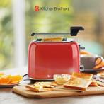 2dekans | KitchenBrothers Broodrooster met Tostiklemmen -, Witgoed en Apparatuur, Broodroosters, Ophalen of Verzenden, Zo goed als nieuw