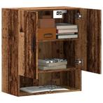 vidaXL Wandkast 60x31x70 cm bewerkt hout oud houtkleurig, Verzenden, Nieuw