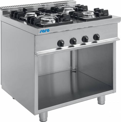 Horeca Gasfornuis met Opbergruimte 24kW | 4 Branders Saro, Zakelijke goederen, Horeca | Keukenapparatuur, Verzenden