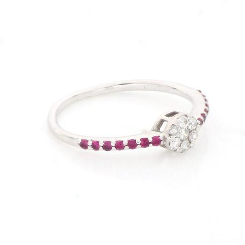 Ring - 18 karaat Witgoud - 0.30ct. tw. Diamant (Natuurlijk), Sieraden, Tassen en Uiterlijk, Ringen