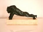 Oskar Waldmann (1856-19) - sculptuur, Panther and Tiger -, Antiek en Kunst