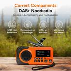 Noodradio - DAB+ - Opwindbaar met Zwengel - Zonnepaneel - BT, Audio, Tv en Foto, Ophalen of Verzenden, Nieuw, Radio