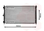 RADIATOR VOOR VW POLO 86C 1981-1990 867121251B, Ophalen of Verzenden, Nieuw