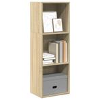 vidaXL Boekenkast 40x30x114 cm bewerkt hout sonoma, Huis en Inrichting, Kasten | Boekenkasten, Minder dan 50 cm, Verzenden, 100 tot 150 cm