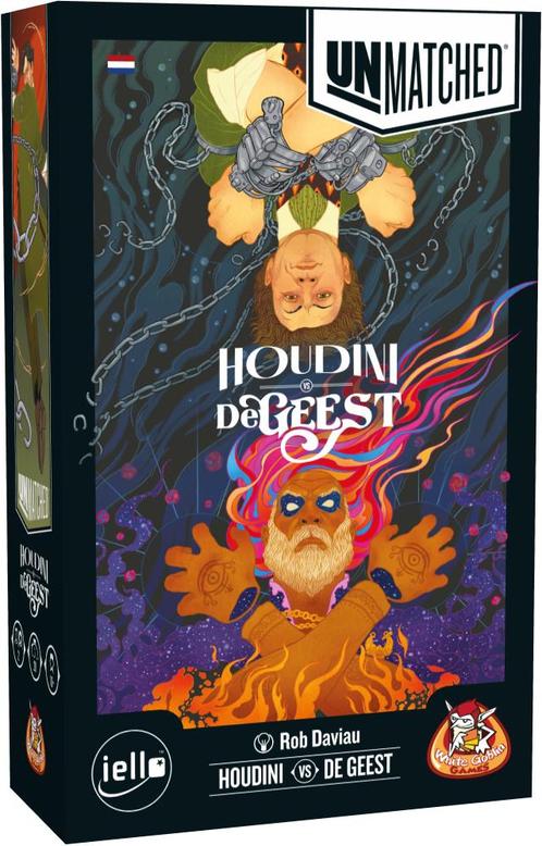 Unmatched - Houdini vs De Geest uit de Lamp | White Goblin, Hobby en Vrije tijd, Gezelschapsspellen | Bordspellen, Nieuw, Verzenden