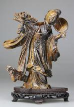 Statuette Kwanyin Sculptuur - Oog van de Tijger - tiger eye