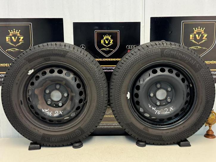 205/65R16C 2 stuks VW Transporter T6 velgen met banden 5x120, Auto-onderdelen, Banden en Velgen, 16 inch, Zomerbanden, 205 mm