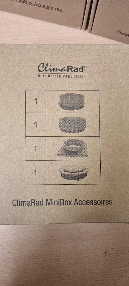 ClimaRad MiniBox, Doe-het-zelf en Verbouw, Ventilatie en Afzuiging, Ventilator, Nieuw, Ophalen of Verzenden
